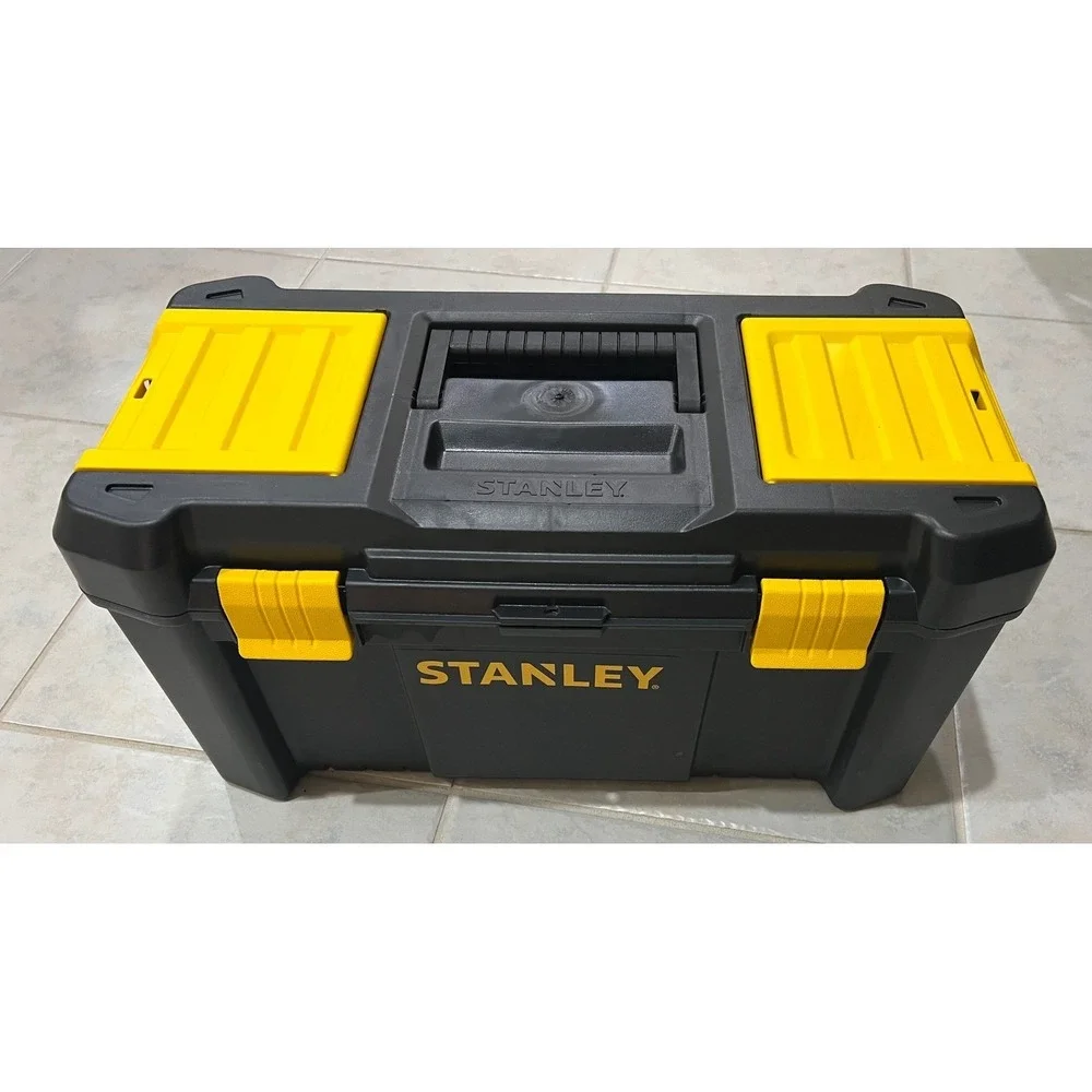 Stanley Essential 19 Inch Plastic Tool Box with Removable Tray STST19331 Black - Picture 1 of 10